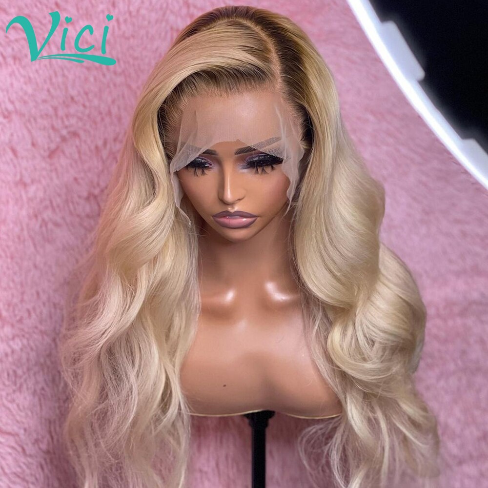 Ombre 613 Blonde Lace Front Wig HD Lace Frontal Wi..
